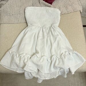 Beginning boutique white mini dress